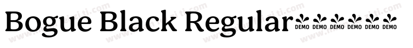 Bogue Black Regular字体转换